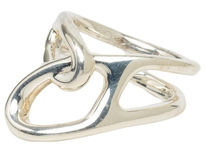 Ring Hermès Anello a fascia Hermes Chaine d'Ancre Punk Silver Argento - vista 2