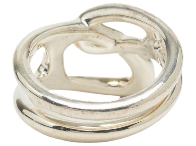 Ring Hermès Anello a fascia Hermes Chaine d'Ancre Punk Silver Argento - vista 3