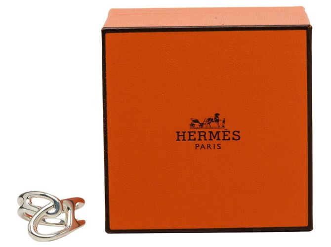 Ring Hermès Anello a fascia Hermes Chaine d'Ancre Punk Silver Argento - vista 5