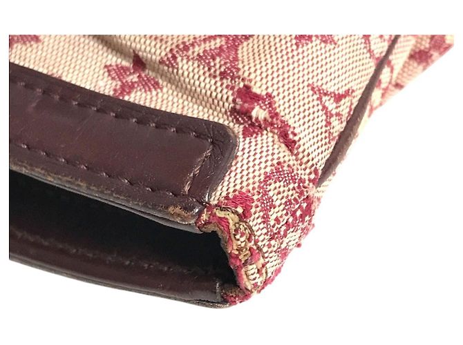 Borsa a tracolla Louis Vuitton Monogram Mini Françoise Rosso Fuschia - vista 10
