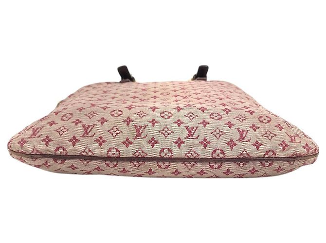 Borsa a tracolla Louis Vuitton Monogram Mini Françoise Rosso Fuschia - vista 5