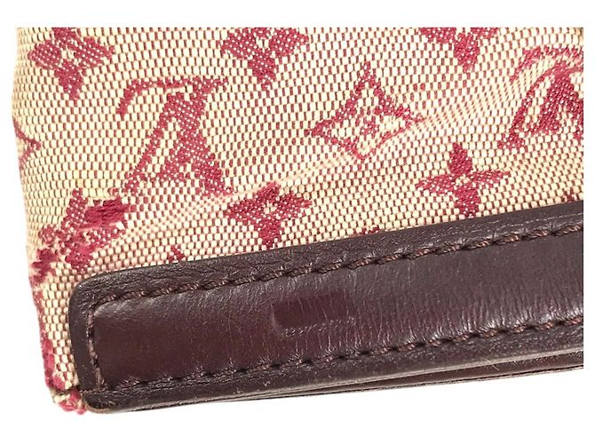 Borsa a tracolla Louis Vuitton Monogram Mini Françoise Rosso Fuschia - vista 9
