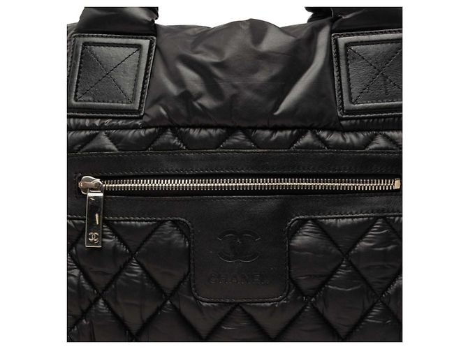 Borsa Chanel Coco Cocoon Mark Nero - vista 4