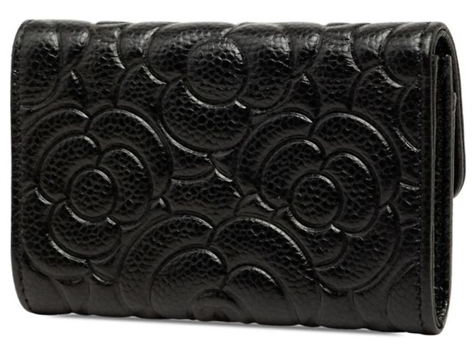 Chanel Coco Mark Camellia Visitenkartenetui Schwarz - Ansicht 2
