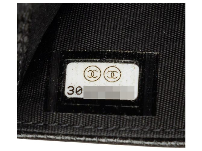 Chanel Coco Mark Camellia Visitenkartenetui Schwarz - Ansicht 7