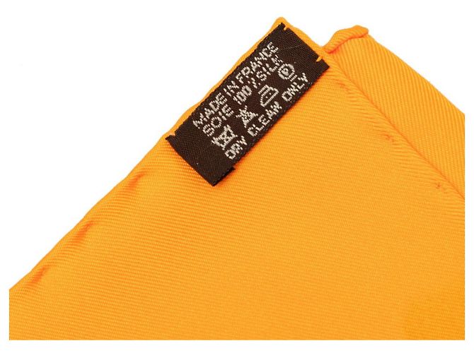 Hermès Pañuelo Hermes Carre 90 Au Coeur de la Vie Multicolor Naranja - vista 7