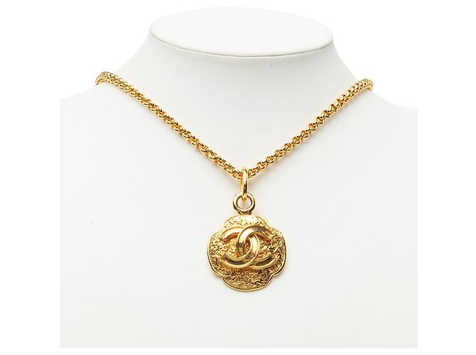 Collana Vintage Chanel Coco Mark 95A D'oro - vista 5