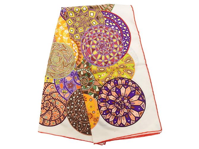 Hermès Foulard Hermes Carre 90 Reves d'Escargots Multicolore - vista 2