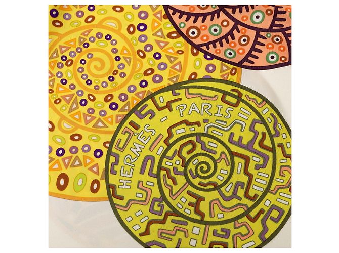 Hermès Foulard Hermes Carre 90 Reves d'Escargots Multicolore - vista 3