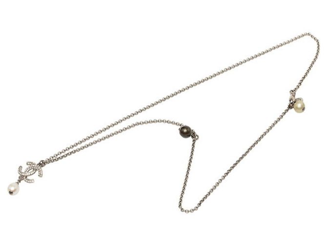 Colar Chanel Coco Mark Prata - vista 3
