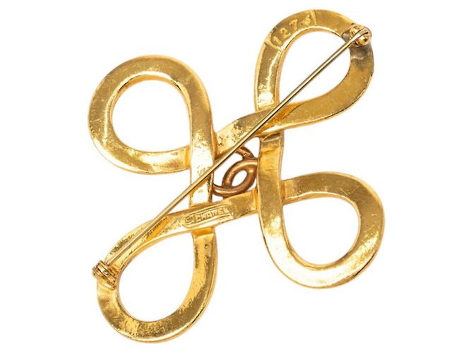 Spilla Vintage Chanel Coco Mark D'oro - vista 2