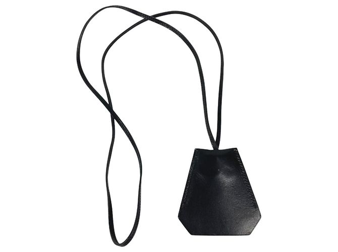Hermès Accessorio Collana Portachiavi Clochette Vintage Hermes Nero - vista 2
