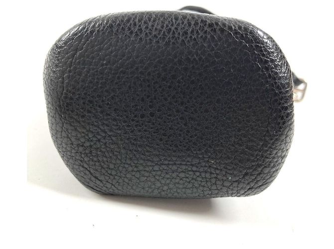Hermès Hermes Vespa Leder-Beuteltasche Schwarz - Ansicht 5