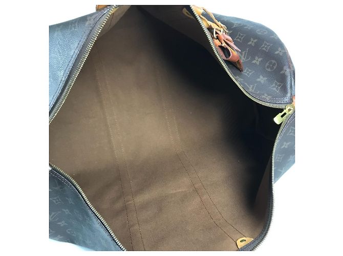 Borsa Louis Vuitton Monogram Keepall 60 Marrone - vista 12