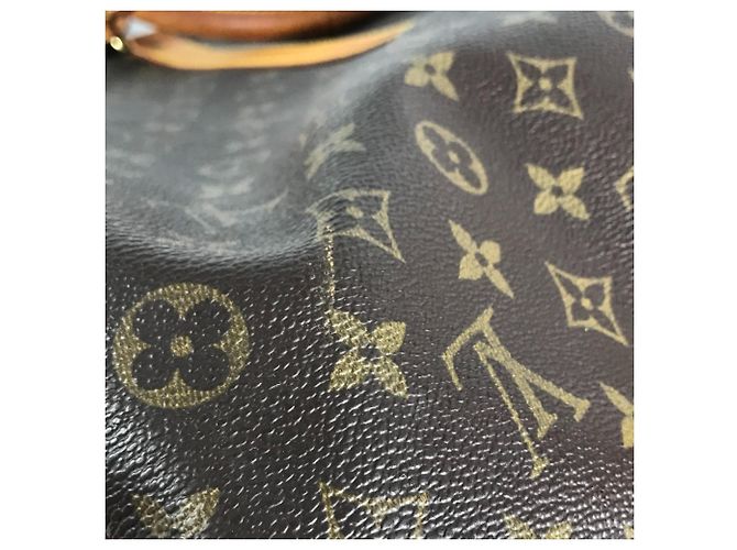 Borsa Louis Vuitton Monogram Keepall 60 Marrone - vista 16