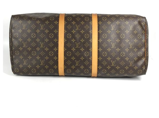 Borsa Louis Vuitton Monogram Keepall 60 Marrone - vista 5