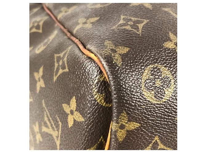 Borsa Louis Vuitton Monogram Keepall 60 Marrone - vista 6