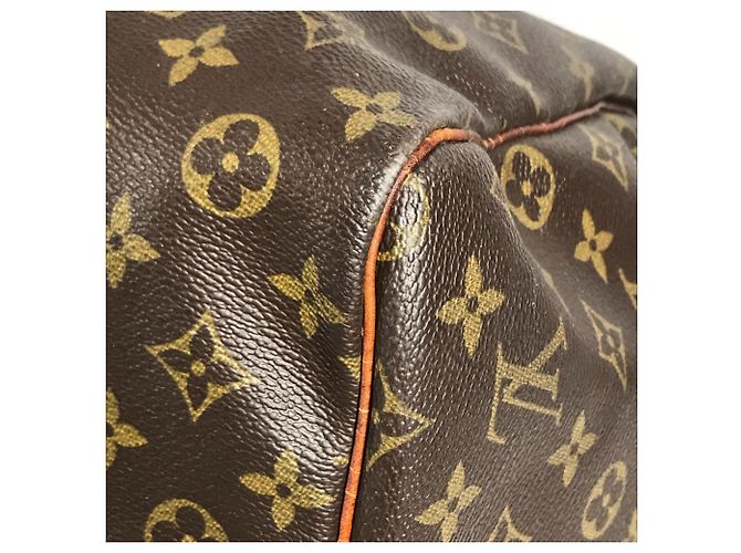 Borsa Louis Vuitton Monogram Keepall 60 Marrone - vista 7