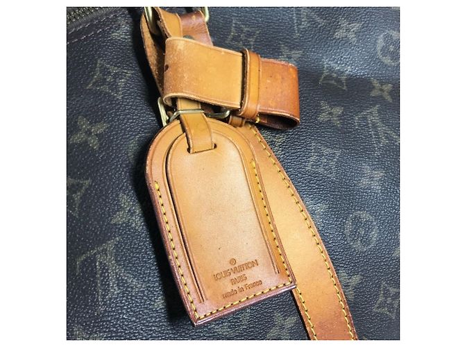 Borsa Louis Vuitton Monogram Keepall 60 Marrone - vista 8