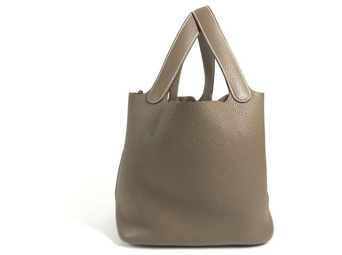 Hermès Borsa Hermes Picotin Lock MM 22 Marrone - vista 2