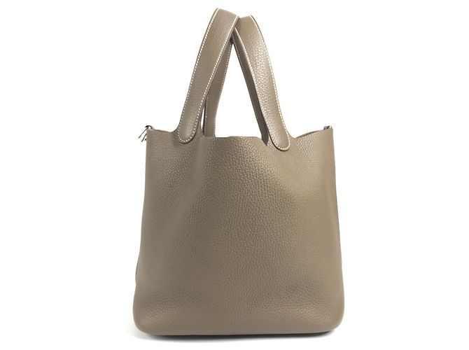 Hermès Borsa Hermes Picotin Lock MM 22 Marrone - vista 3