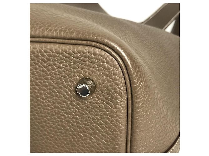 Hermès Borsa Hermes Picotin Lock MM 22 Marrone - vista 5
