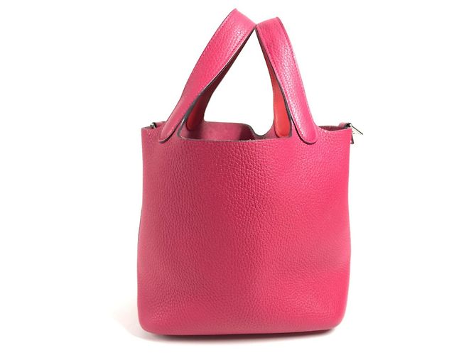 Hermès Hermes Bicolor Picotin Lock PM 18 Handbag Pink Red - view 4