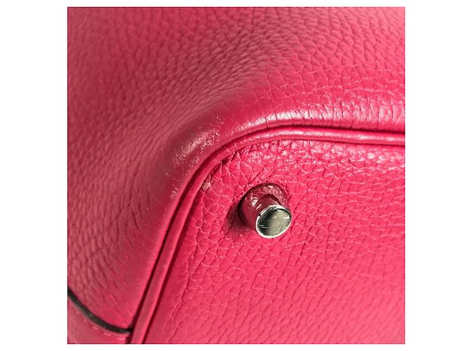 Hermès Hermes Bicolor Picotin Lock PM 18 Handbag Pink Red - view 7