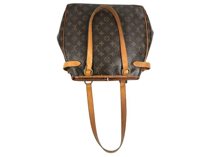 Bolso Louis Vuitton Monogram Batignolles Horizontal Castaño - vista 9
