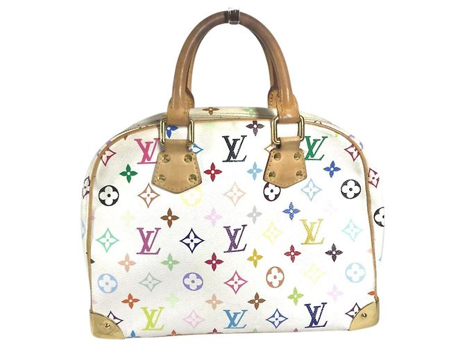 Louis Vuitton Monogram Multicolor Trouville Tasche Weiß - Ansicht 3