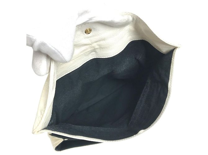 Borsa Balenciaga 327079 Studded Giant Envelope Bag Bianco D'oro - vista 10