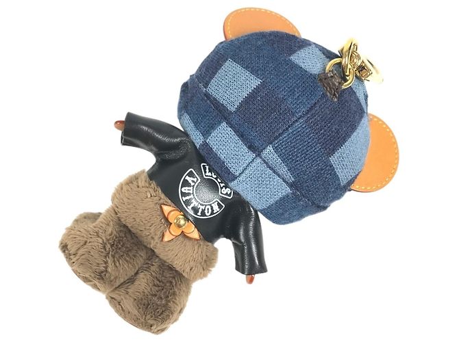 Louis Vuitton Damier Accessory Bag Charm Keychain Nero - vista 6