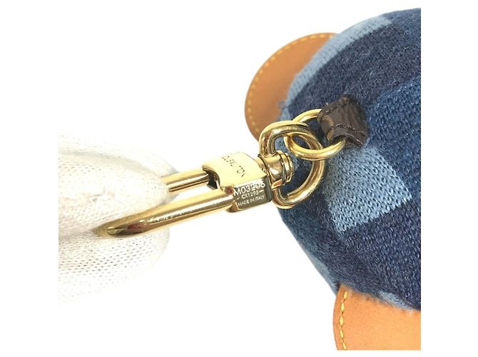 Louis Vuitton Damier Accessory Bag Charm Keychain Nero - vista 7