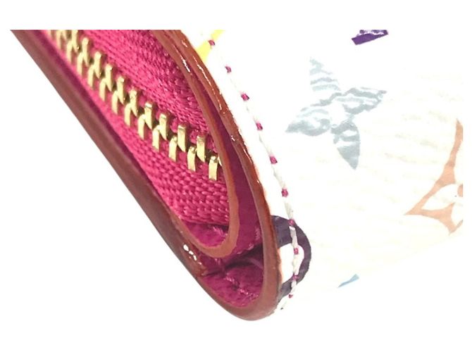 Louis Vuitton Monogram Multicolore Bi-fold Wallet Pink White - view 10