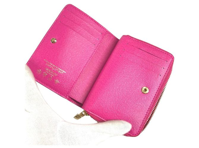 Louis Vuitton Monogram Multicolore Bi-fold Wallet Pink White - view 11