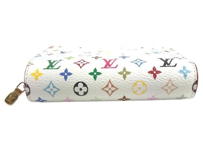 Louis Vuitton Monogram Multicolore Bi-fold Wallet Pink White - view 5