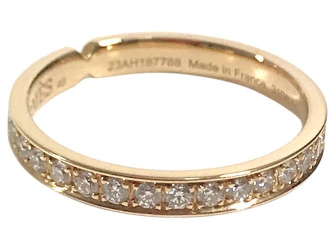 Hermès Hermes 18K Pink Gold Band Ring Golden - Ansicht 3