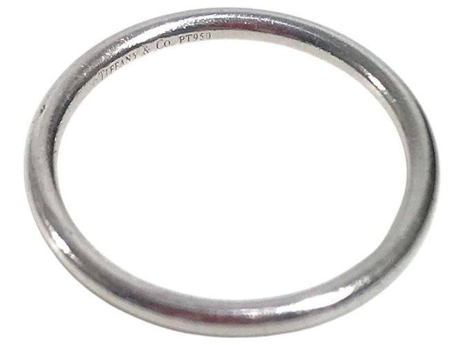 Autre Marque Tiffany & Co. Platinum Forever Band Ring Silvery - view 4