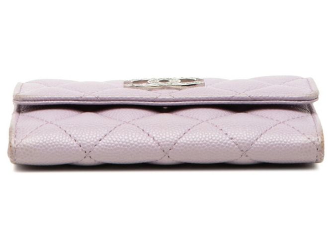 Tarjetero Chanel Matelassé Coco Mark Púrpura - vista 3
