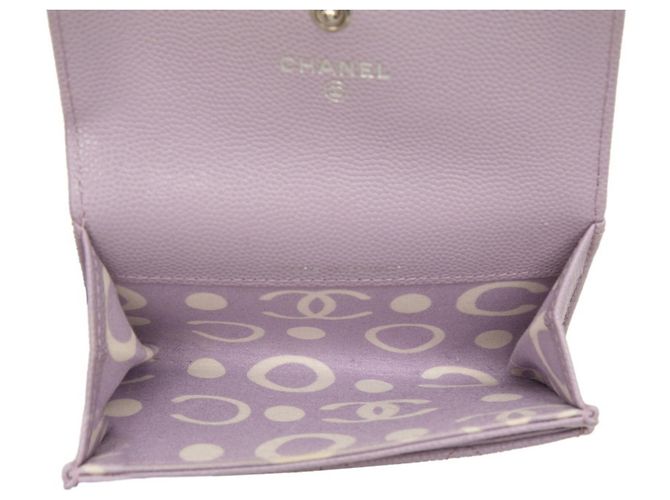 Tarjetero Chanel Matelassé Coco Mark Púrpura - vista 4