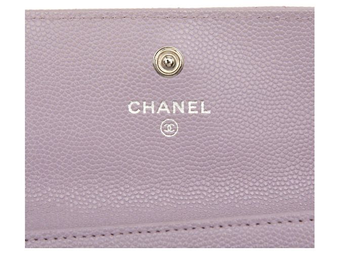 Tarjetero Chanel Matelassé Coco Mark Púrpura - vista 5