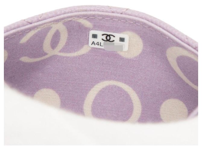 Tarjetero Chanel Matelassé Coco Mark Púrpura - vista 6