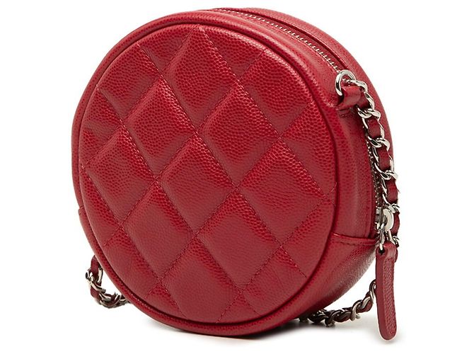 Borsa a tracolla Chanel Matelassé Coco Mark con catena Rosso - vista 2