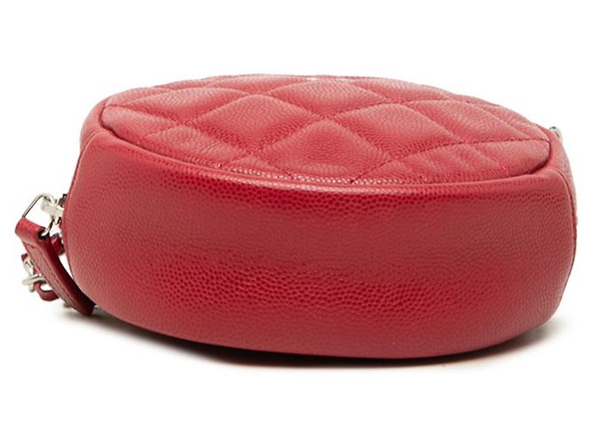 Borsa a tracolla Chanel Matelassé Coco Mark con catena Rosso - vista 3