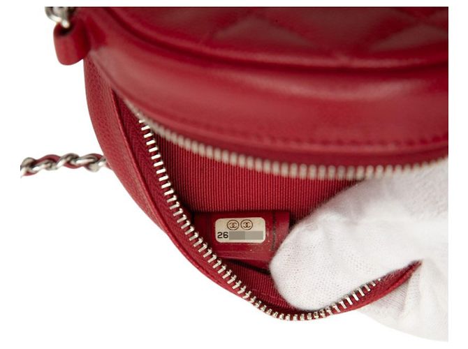 Borsa a tracolla Chanel Matelassé Coco Mark con catena Rosso - vista 6