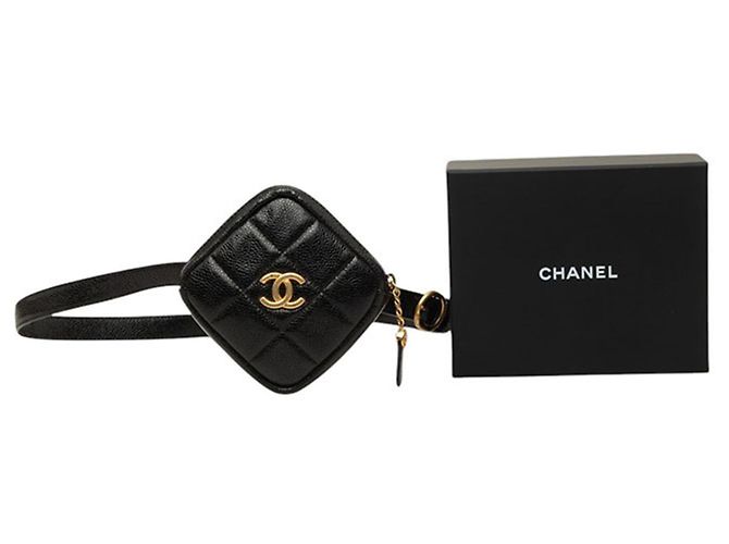 Timeless Borsa cintura Chanel Matelassé Coco Mark Nero - vista 7