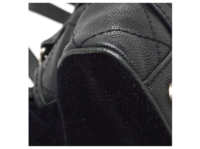 Chanel 2.55 Bolso de mano de cuero negro - vista 6