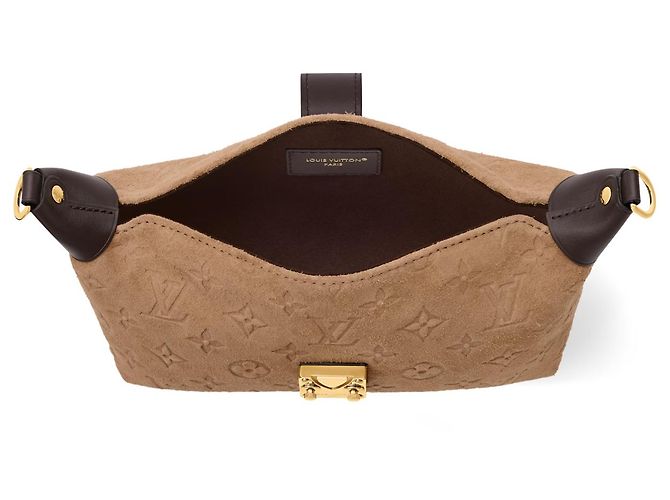 Louis Vuitton Pochette Mia Monogram Camurça Bege - vista 2