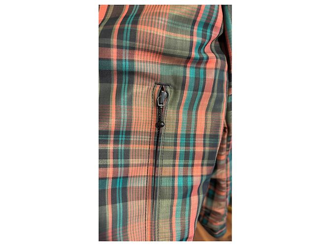Burberry karierte Jacke mit Teddyfutter Schwarz Rot Grün - Ansicht 3