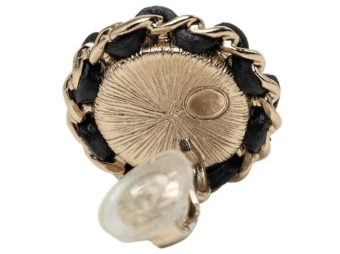Orecchini a clip Chanel Coco Mark Chain Nero - vista 3